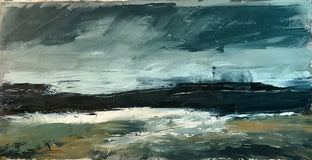 Original art for sale at UGallery.com | HorizonÕs Blue by Ronda Waiksnis | $1,400 | oil painting | 24' h x 46' w | photo 1