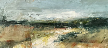 Original art for sale at UGallery.com | On Many Evenings by Ronda Waiksnis | $875 | oil painting | 19' h x 36' w | thumbnail 4