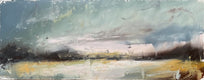Original art for sale at UGallery.com | Seaglass Sky by Ronda Waiksnis | $1,350 | oil painting | 18' h x 46' w | thumbnail 1