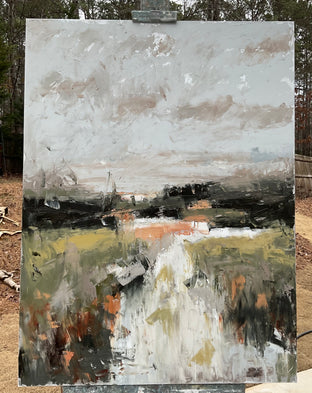 Original art for sale at UGallery.com | Spring Path on Ebenezer by Ronda Waiksnis | $2,750 | oil painting | 48' h x 36' w | photo 3