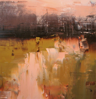 Original art for sale at UGallery.com | Warm Tones on Flatcreek by Ronda Waiksnis | $675 | oil painting | 19.75' h x 19.25' w | photo 4
