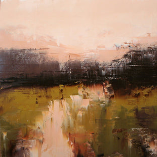 Original art for sale at UGallery.com | Warm Tones on Flatcreek by Ronda Waiksnis | $675 | oil painting | 19.75' h x 19.25' w | photo 1