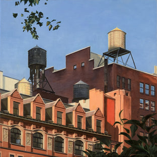 Original art for sale at UGallery.com | Rooftops from Madison Square Park by Nick Savides | $2,850 | oil painting | 24' h x 24' w | photo 1