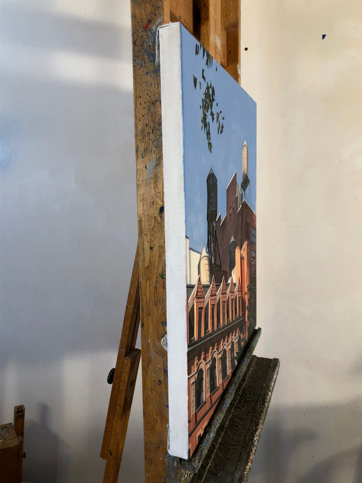 Rooftops from Madison Square Park by Nick Savides |  Side View of Artwork 