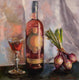 Original art for sale at UGallery.com | Rose' and Onions by Jonelle Summerfield | $450 | oil painting | 12' h x 12' w | thumbnail 1