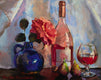 Original art for sale at UGallery.com | Rose, Rose' and Figs by Jonelle Summerfield | $475 | oil painting | 11' h x 14' w | thumbnail 1