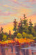 Original art for sale at UGallery.com | Rose Sunset by Karen E Lewis | $3,000 | oil painting | 36' h x 36' w | thumbnail 4