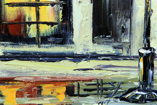 Original art for sale at UGallery.com | Rouge et Jaune by Lisa Elley | $300 | oil painting | 10' h x 8' w | photo 4