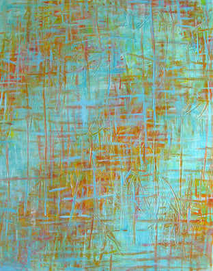 Original art for sale at UGallery.com | Rust by Natasha Tayles | $800 | acrylic painting | 28' h x 22' w | photo 1