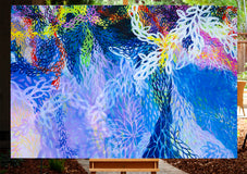 Original art for sale at UGallery.com | Especially on a Saturday by Ruth-Anne Siegel | $8,200 | acrylic painting | 48' h x 72' w | thumbnail 3