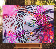 Original art for sale at UGallery.com | Keep Your Dancing Shoes On by Ruth-Anne Siegel | $3,075 | acrylic painting | 30' h x 40' w | thumbnail 3