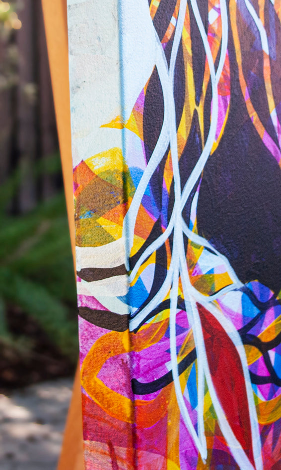 No More Loneliness by Ruth-Anne Siegel |  Side View of Artwork 