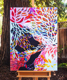 Original art for sale at UGallery.com | No More Loneliness by Ruth-Anne Siegel | $3,075 | acrylic painting | 40' h x 30' w | thumbnail 3