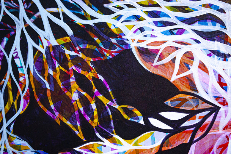 No More Loneliness by Ruth-Anne Siegel |   Closeup View of Artwork 