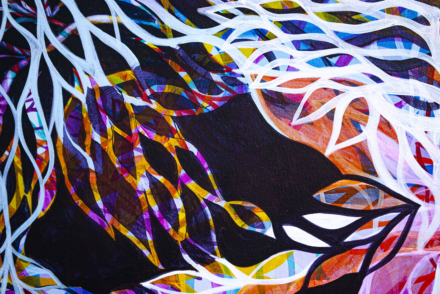 No More Loneliness by Ruth-Anne Siegel |  Closeup View of Artwork 