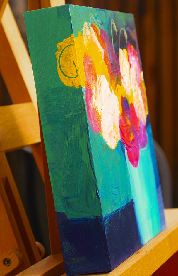 The Keys to Unlock by Ruth-Anne Siegel |  Side View of Artwork 