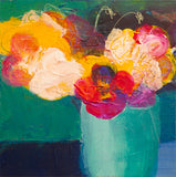 Original art for sale at UGallery.com | The Keys to Unlock by Ruth-Anne Siegel | $275 | acrylic painting | 8' h x 8' w | thumbnail 1