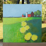 Original art for sale at UGallery.com | Dandelions by Ruth LaGue | $475 | acrylic painting | 12' h x 12' w | thumbnail 3