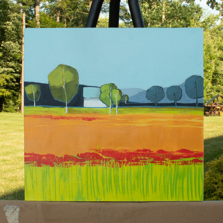 Field of Flowers by Ruth LaGue |  Context View of Artwork 