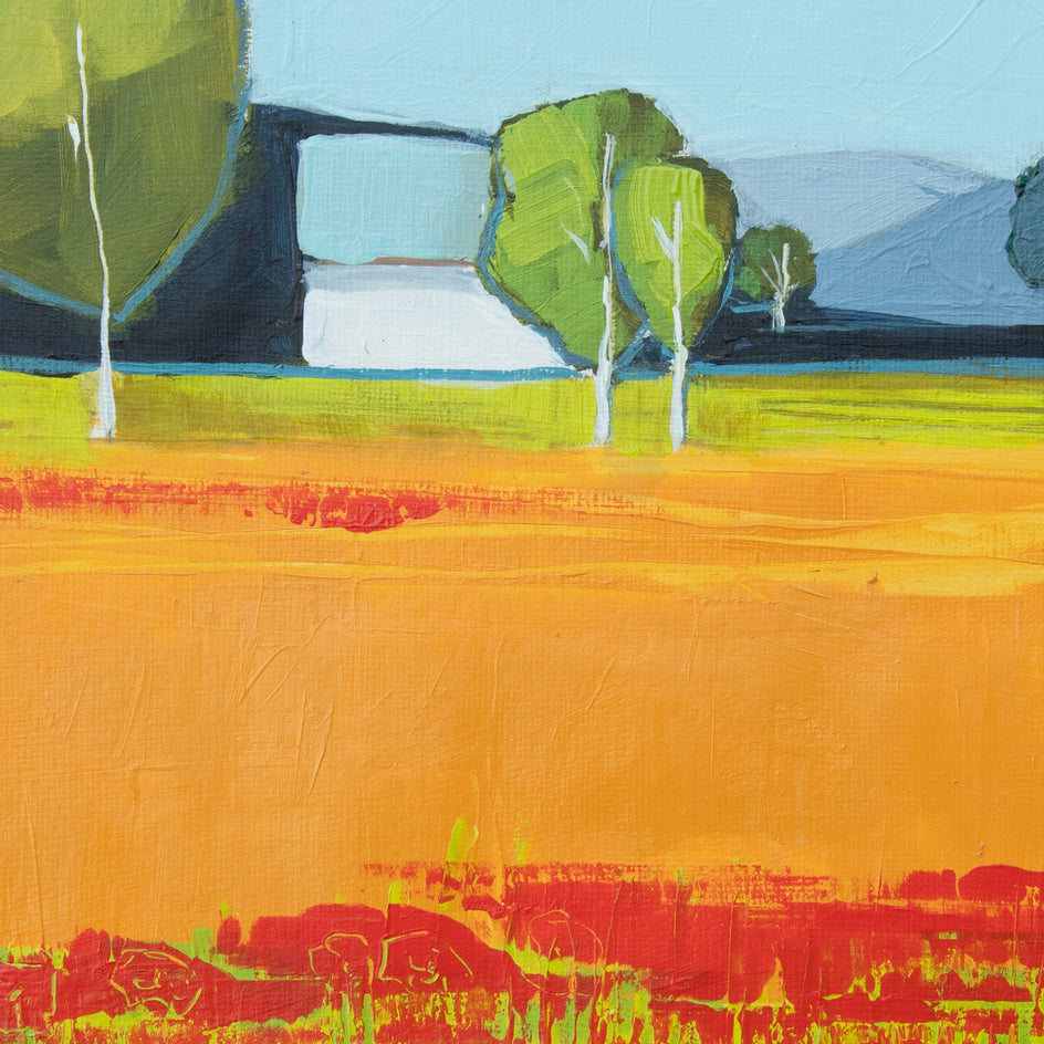 Field of Flowers by Ruth LaGue |  Closeup View of Artwork 