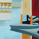 Original art for sale at UGallery.com | Fishing Village by Ruth LaGue | $3,300 | acrylic painting | 36' h x 36' w | thumbnail 4