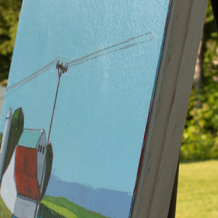 On the Wire by Ruth LaGue |  Side View of Artwork 