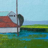 Original art for sale at UGallery.com | On the Wire by Ruth LaGue | $475 | acrylic painting | 12' h x 12' w | thumbnail 4