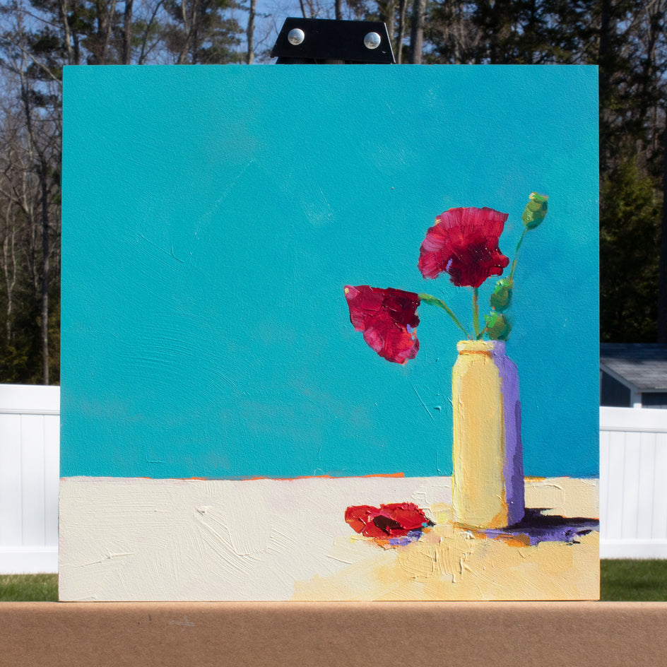Poppies - Still Life by Ruth LaGue |  Context View of Artwork 