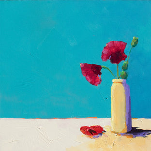 Original art for sale at UGallery.com | Poppies - Still Life by Ruth LaGue | $525 | acrylic painting | 12' h x 12' w | photo 1