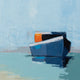 Original art for sale at UGallery.com | Resting Waters and Boat by Ruth LaGue | $475 | acrylic painting | 12' h x 12' w | thumbnail 4