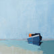 Original art for sale at UGallery.com | Resting Waters and Boat by Ruth LaGue | $475 | acrylic painting | 12' h x 12' w | thumbnail 1