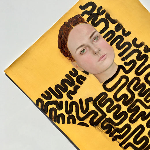 Siren I by Ryan Pickart |  Side View of Artwork 