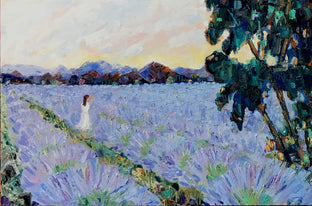 Original art for sale at UGallery.com | Lavender Love - Commission by James Hartman | $2,500 | oil painting | 24' h x 36' w | photo 2