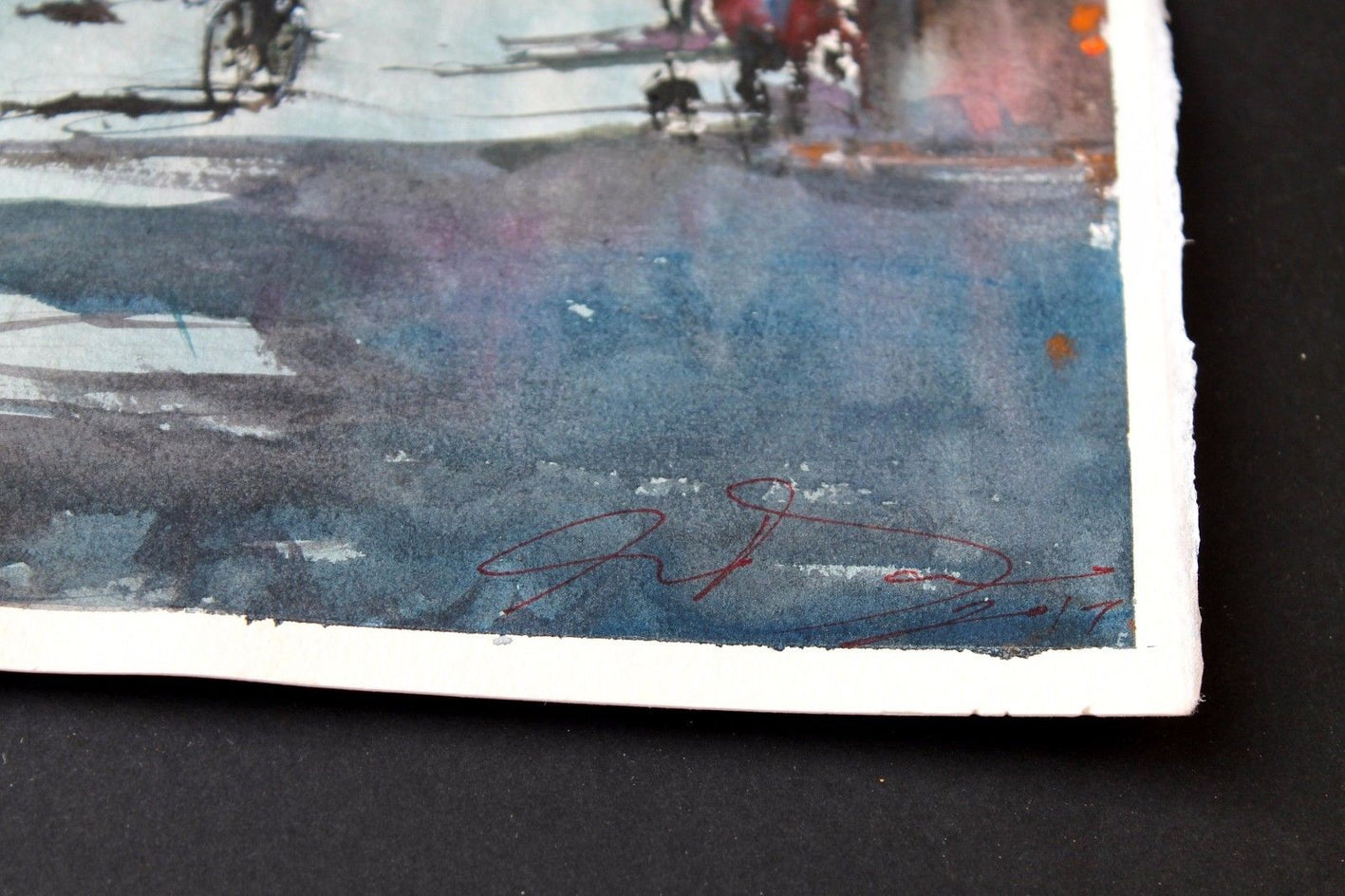 Morning in Trafalgar by Maximilian Damico |  Side View of Artwork 