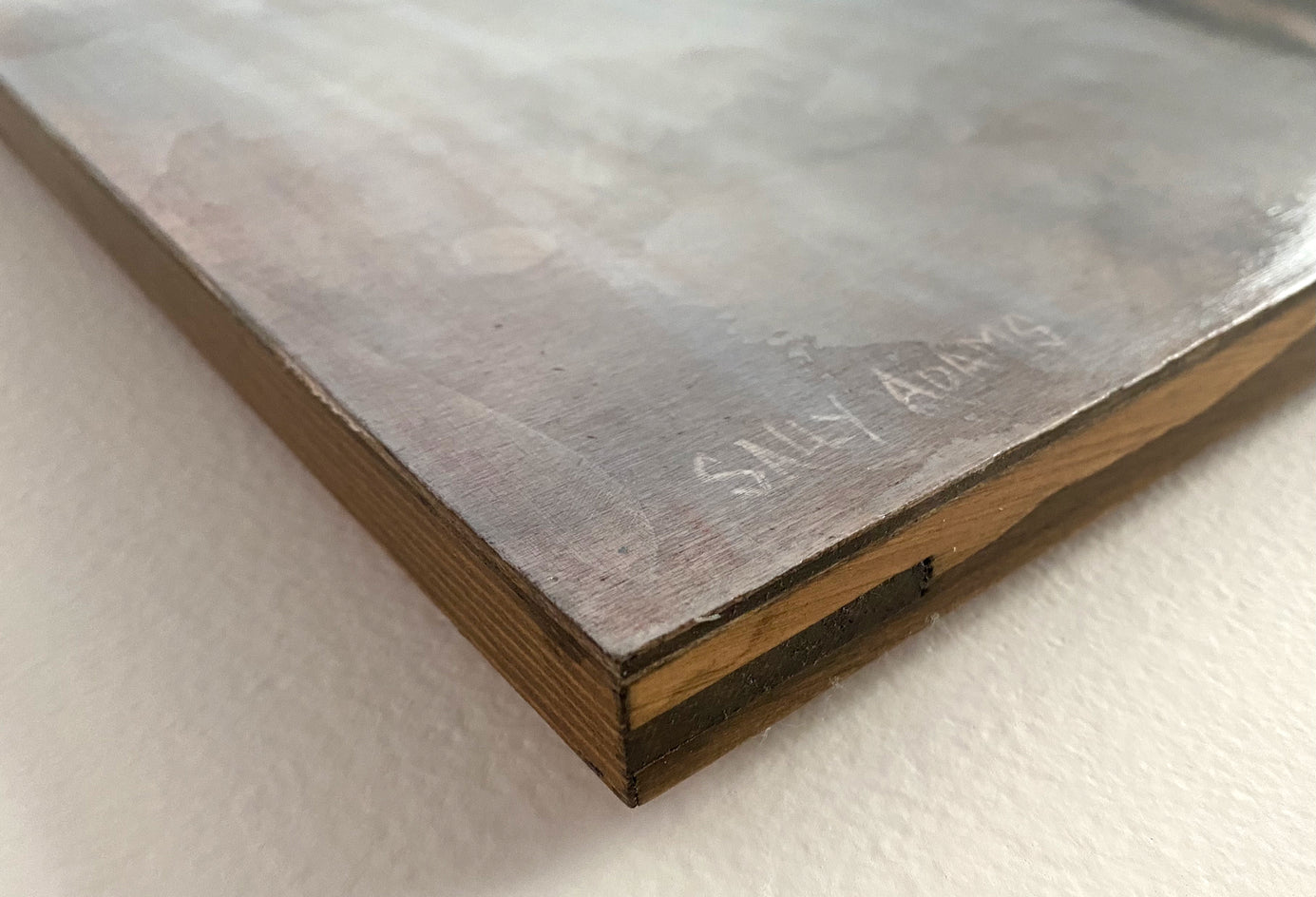 Raven II by Sally Adams |  Side View of Artwork 