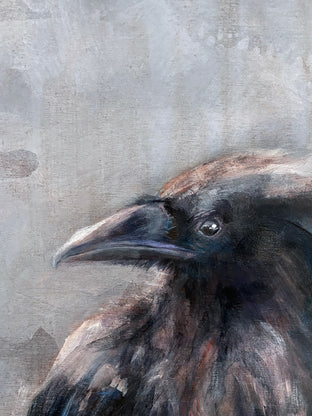 Raven II by Sally Adams |   Closeup View of Artwork 
