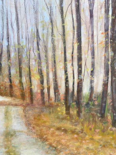 Northern Michigan Woods by Sally Adams |   Closeup View of Artwork 