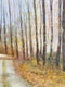 Original art for sale at UGallery.com | Northern Michigan Woods by Sally Adams | $5,100 | acrylic painting | 36' h x 48' w | thumbnail 4