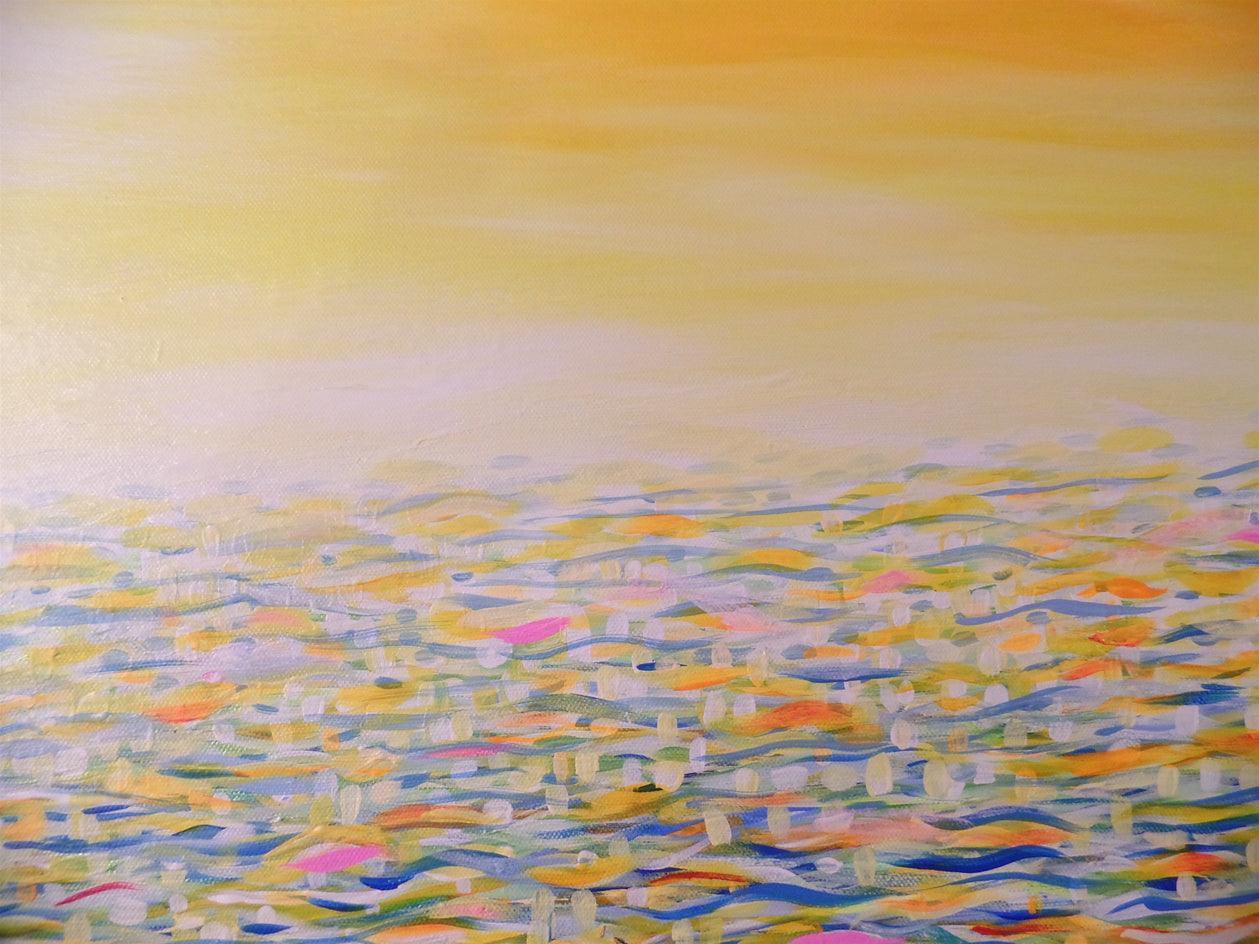 Sun on the Ocean by Natasha Tayles |  Closeup View of Artwork 