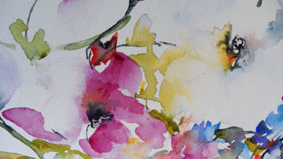 Spring Blooms II by Karin Johannesson |   Closeup View of Artwork 