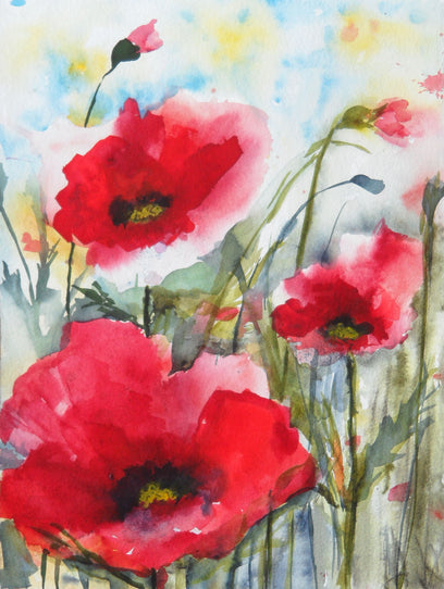 Red Poppies XVIII by Karin Johannesson | Artwork Main Image