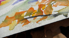 Original art for sale at UGallery.com | Autumn Blooms II by Karin Johannesson | $700 | watercolor painting | 16' h x 12' w | thumbnail 2