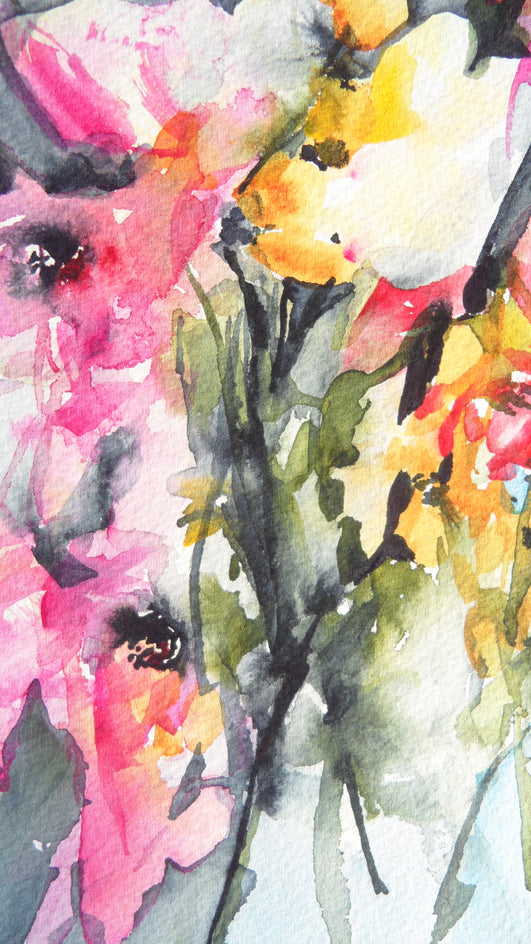 Wedding Bouquet by Karin Johannesson |  Closeup View of Artwork 