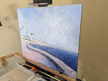 Original art for sale at UGallery.com | Ensenada, Mexico on a Beautiful Hot Summer Day by Samuel Pretorius | $800 | acrylic painting | 16' h x 20' w | thumbnail 2