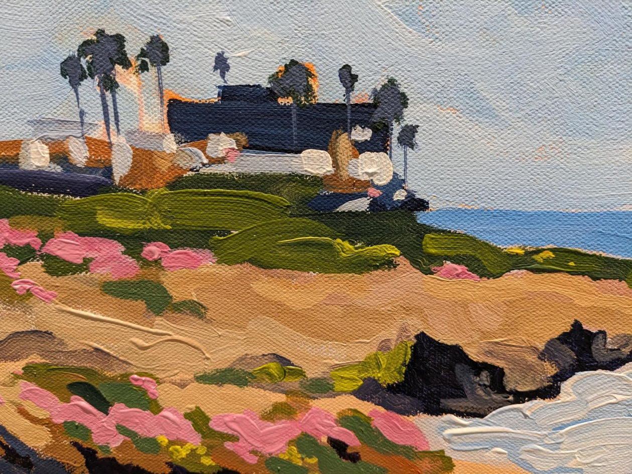 La Jolla Ocean View Walk by Samuel Pretorius |  Closeup View of Artwork 