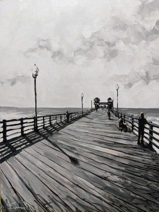 Oceanside Pier in Black and White by Samuel Pretorius |  Artwork Main Image 
