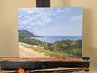 Original art for sale at UGallery.com | Peaceful View of the Bay Along Highway 1 by Samuel Pretorius | $325 | acrylic painting | 11' h x 14' w | thumbnail 3