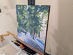 Original art for sale at UGallery.com | Quiet Walk in the Park on a Tuesday in Stockholm by Samuel Pretorius | $600 | acrylic painting | 14' h x 14' w | thumbnail 2