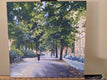 Original art for sale at UGallery.com | Quiet Walk in the Park on a Tuesday in Stockholm by Samuel Pretorius | $600 | acrylic painting | 14' h x 14' w | thumbnail 3