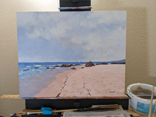 Sun Drenched Beach Near Santa Cruz by Samuel Pretorius |  Context View of Artwork 